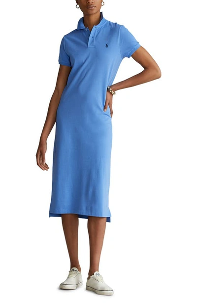 Polo Ralph Lauren Polo Mesh Short Sleeve Casual Dress In Harbor Island Blue  | ModeSens