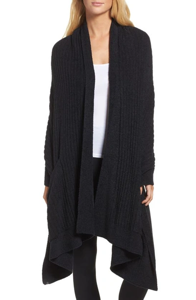 Barefoot Dreamsr Barefoot Dreams Cozychic™ Lite Travel Shawl In Black