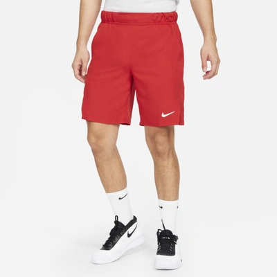 Shop Nike Men's Court Dri-fit Victory 9" Tennis Shorts In Red