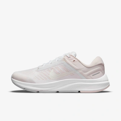 Shop Nike Air Zoom Structure 24 Women's Road Running Shoes In White,light Soft Pink,grey Fog,barely Green