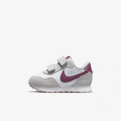 Shop Nike Md Valiant Baby/toddler Shoes In White,photon Dust,pink Foam,dark Beetroot