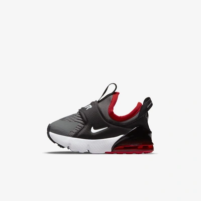 Shop Nike Air Max 270 Extreme Baby/toddler Shoe In Iron Grey,black,university Red,white