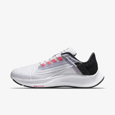 Shop Nike Air Zoom Pegasus 38 Flyease Women's Easy On/off Road Running Shoes In Iris Whisper,provence Purple,black,white