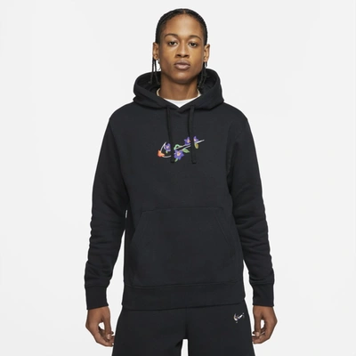 Nike Sportswear Club Men's Logo Twist Fleece Pullover Hoodie In Black |  ModeSens