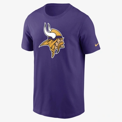 Shop Nike Women's Logo Essential (nfl Minnesota Vikings) T-shirt In Purple