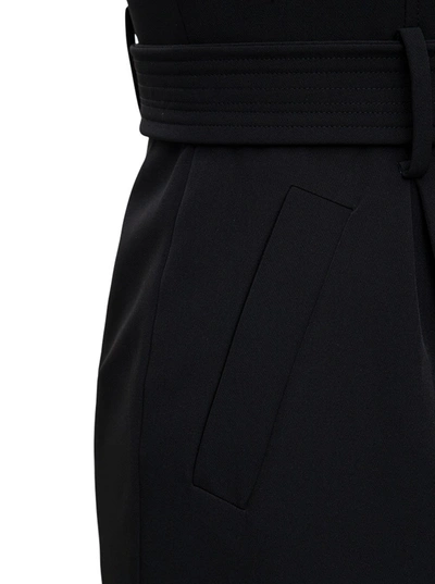 Shop Liu •jo Double-breasted Robemanteau Dress In Black