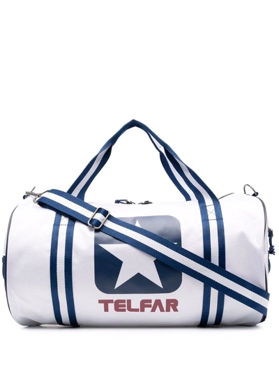 X Converse Logo-print Duffle Bag In Blue