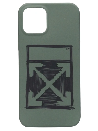 Shop Off-white Iphone 12 Pro Arrows Case In Green