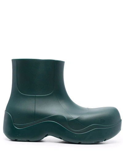 Shop Bottega Veneta Puddle Ankle Boots In Green