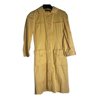 Pre-owned Loro Piana Trench Coat In Yellow