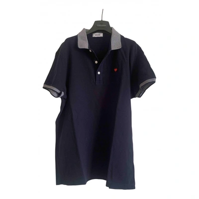 Pre-owned Moschino Polo Shirt In Blue