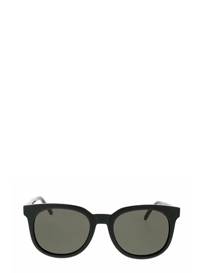 Shop Saint Laurent Sl 405 Black Sunglasses