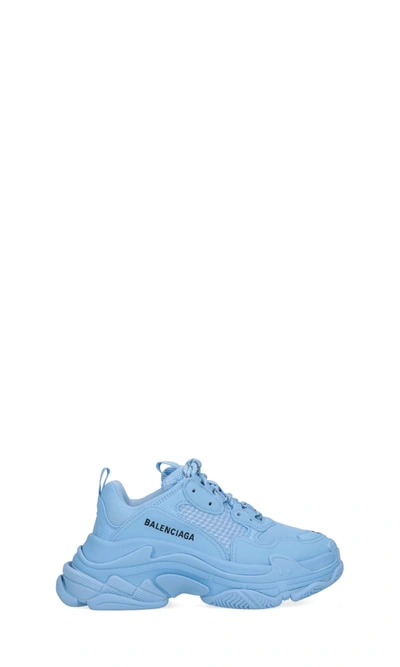 Shop Balenciaga Sneakers In Light Blue