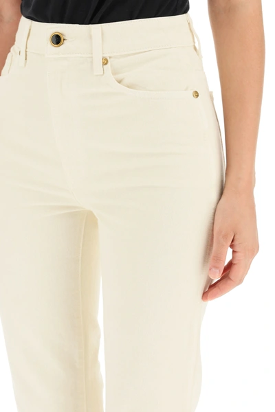 Shop Khaite Abigail Jeans In White