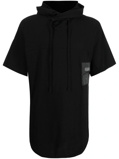 Shop Julius Hooded Short-sleeve T-shirt In Schwarz