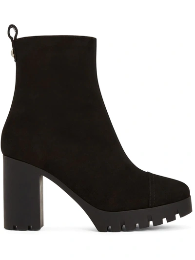 Shop Giuseppe Zanotti Zandra Suede Ankle Boots In Schwarz