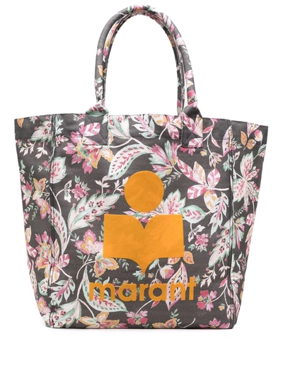 Shop Isabel Marant Floral-print Tote Bag In Grau