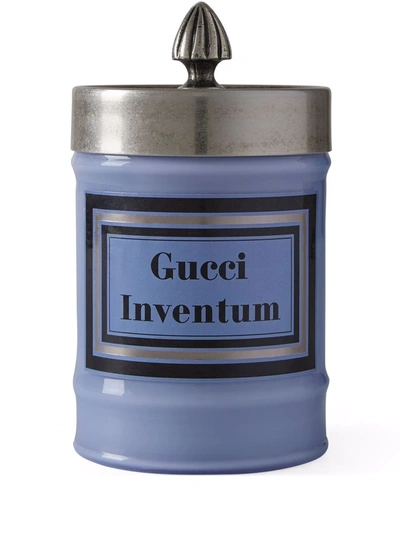 Shop Gucci Medium Inventum Murano Candle In Blau