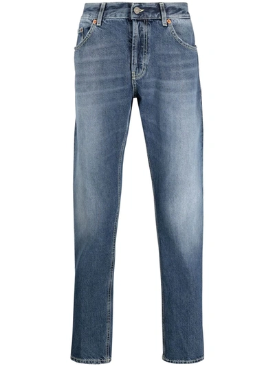 Shop Dondup Straight-leg Denim Jeans In Blau