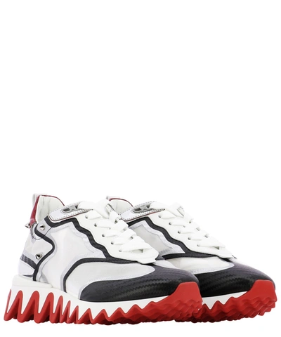 Shop Christian Louboutin "sharkina Flat" Sneakers In White