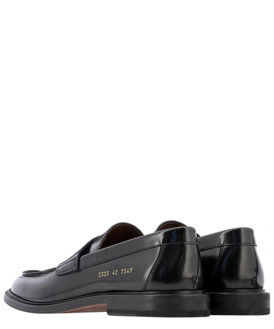 Shop Common Projects Leather Loafers In Black  