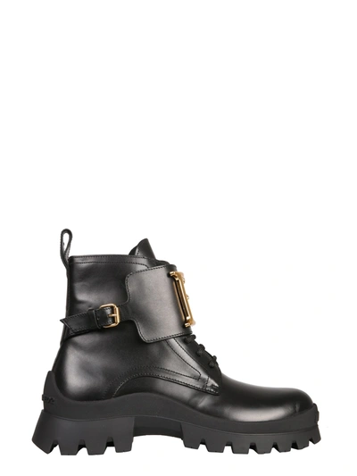 Shop Dsquared2 Leather Boots In Black