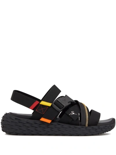 Shop Giuseppe Zanotti Urchin Chunky Sole Sandals In 黑色