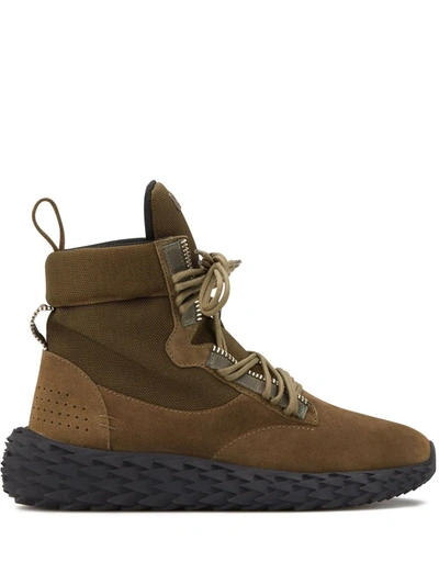 Shop Giuseppe Zanotti Urchin Boot-style Sneakers In 绿色