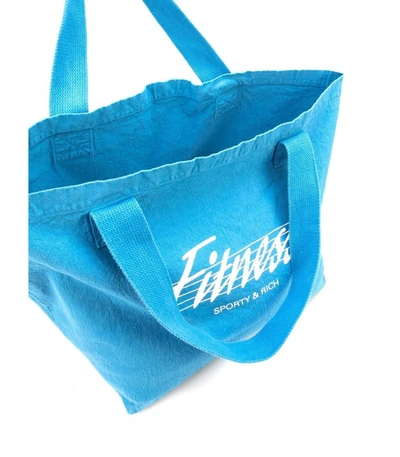 Shop Sporty And Rich 80s Fitness Tote Bag In Sapphire