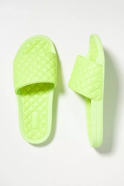 Shop Apl Athletic Propulsion Labs Apl Lusso Slide Sandals In Green