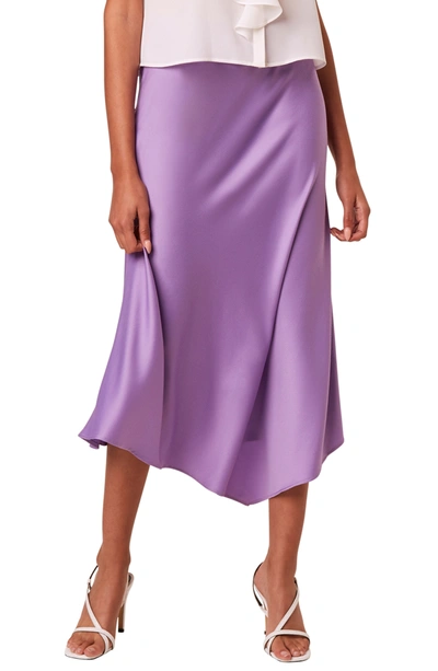 Shop French Connection Maudie Drape Midi Skirt In Soft Violet