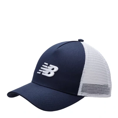 Shop New Balance Unisex Sport Essentials Trucker Hat In Blue