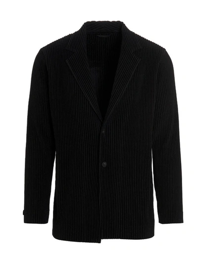 Shop Issey Miyake Baiscs Blazer In Black