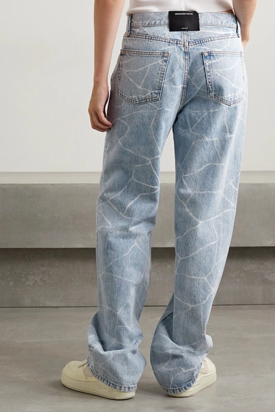 Alexander Wang Pebble Bleach Straight-leg Jeans In Blue | ModeSens