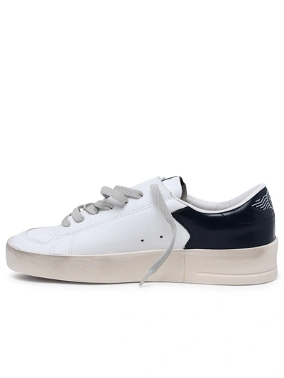 Shop Golden Goose Sneaker Stardan In Pelle Bianca In White