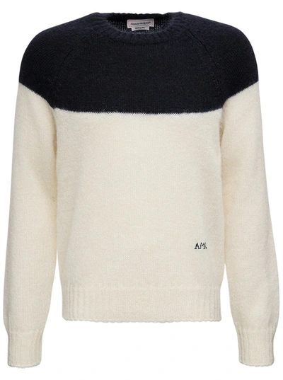 Shop Alexander Mcqueen Logo Intarsia Knit Sweater In Multi