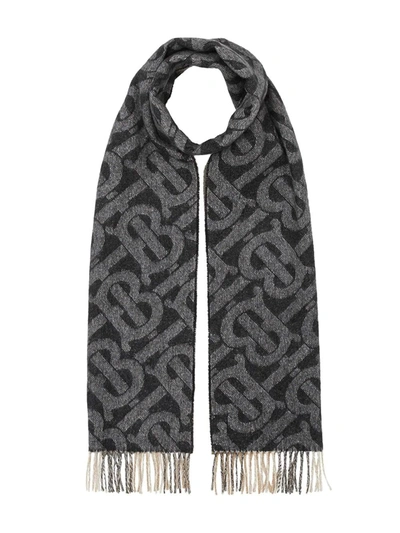 Shop Burberry Reversible Print Scarf In Multicolore