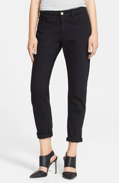 Frame Denim Le Garcon Boyfriend Jeans In Noir