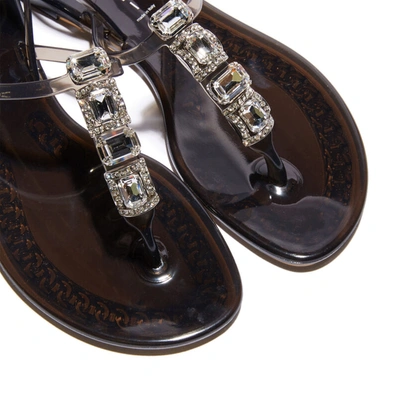 Casadei Jelly Sandals In Nero