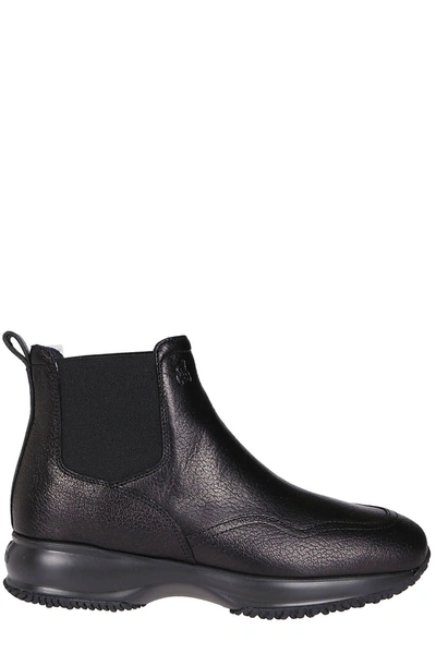 Shop Hogan Interactive Chelsea Boots In Black