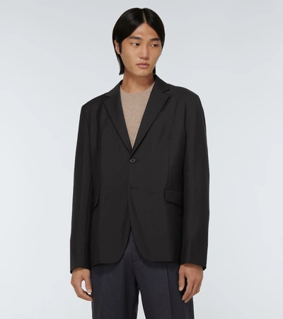 Shop Acne Studios Wool-blend Blazer In Black