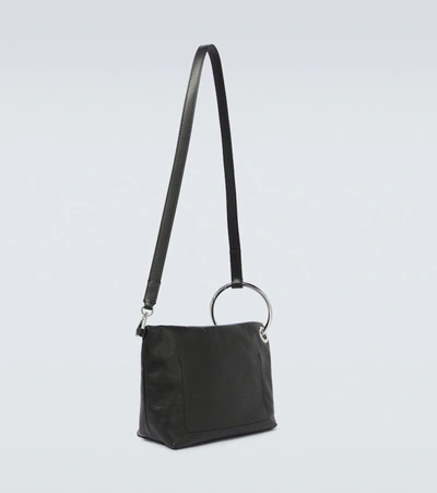 Shop Dries Van Noten Leather Tote Bag In Black
