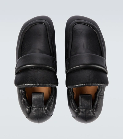 Shop Dries Van Noten Padded Leather Shoes In Black