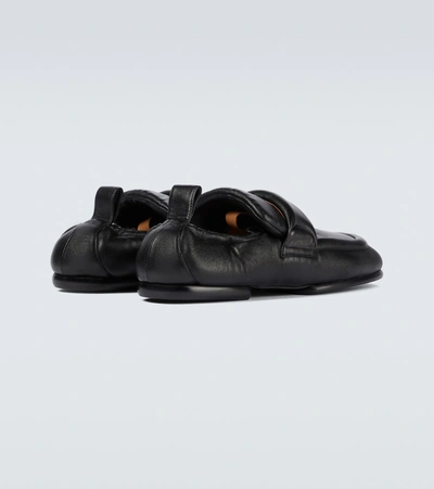 Shop Dries Van Noten Padded Leather Shoes In Black