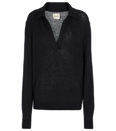 Shop Khaite Jo Cashmere-blend Sweater In Black