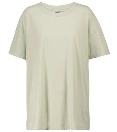 Shop Les Tien Cotton Jersey T-shirt In Green