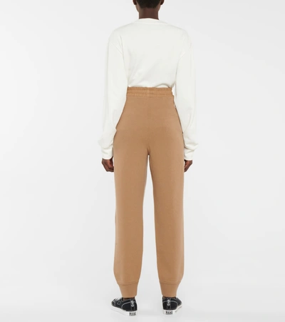 Moncler Wool And Cashmere Sweatpants In Beige