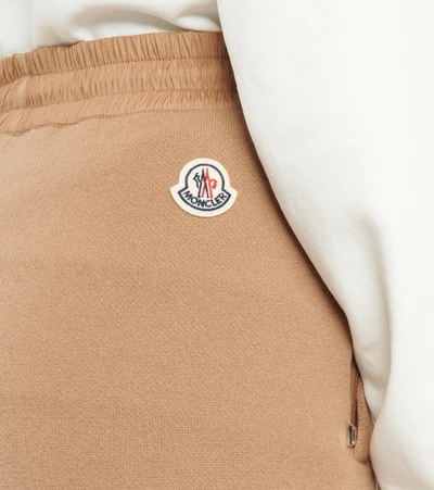 Shop Moncler Wool And Cashmere Sweatpants In Beige