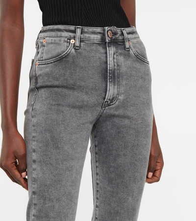 Shop 3x1 N. Y.c. Channel Seam High-rise Skinny Jeans In Grey