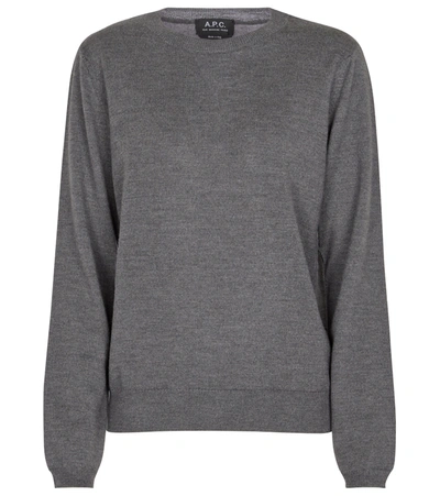 Shop A.p.c. Savannah Wool Sweater In Grey